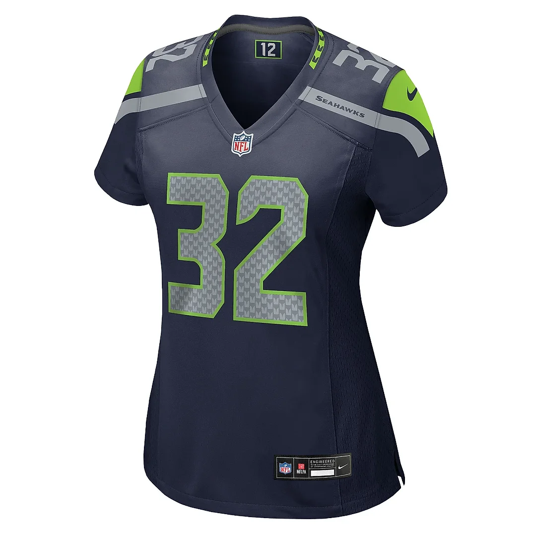 Zennovawear Women's Seattle Seahawks Jerrick Reed II College Navy Team Game Jersey