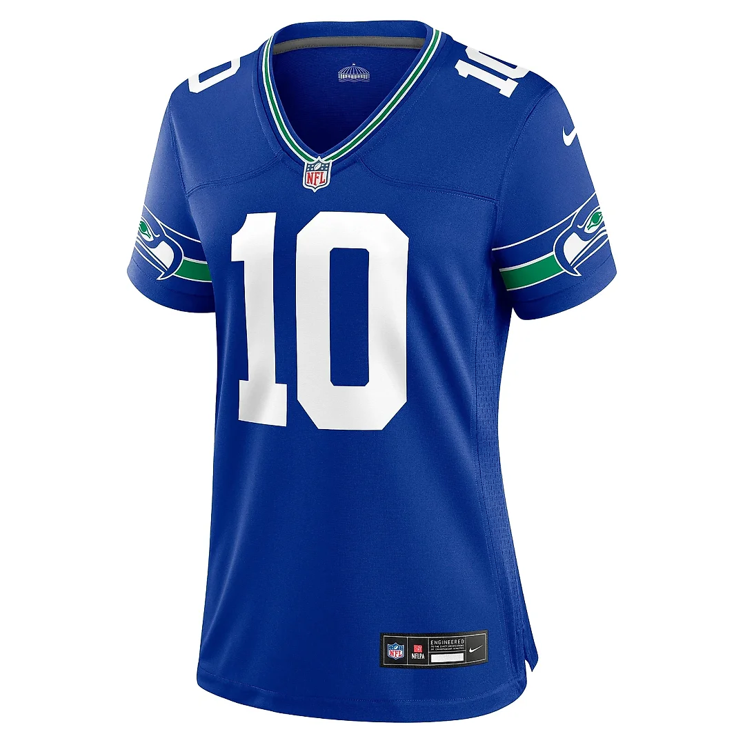 Zennovawear Women's Seattle Seahawks Jim Zorn Royal Throwback Retired Player Game Jersey