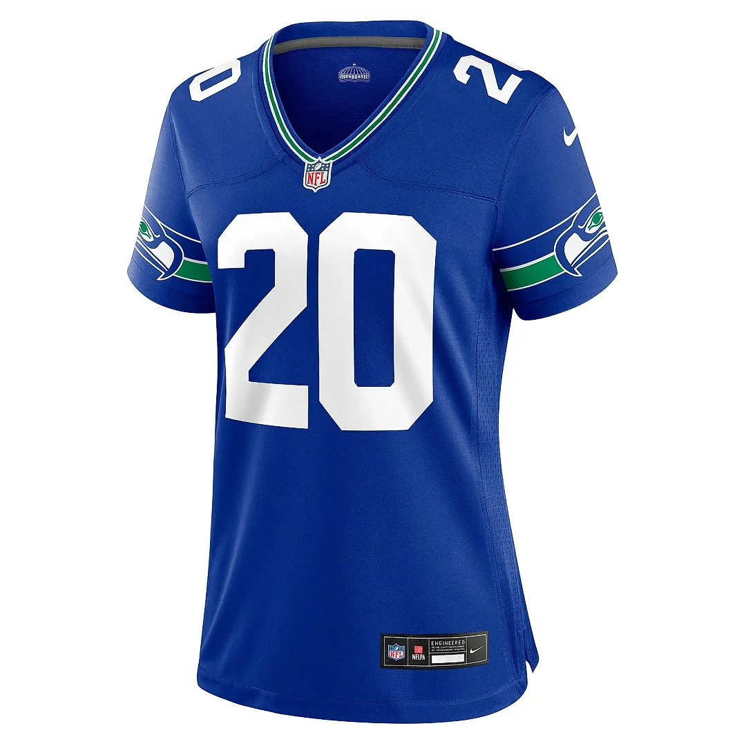 Zennovawear Women's Seattle Seahawks Julian Love Royal Throwback Player Game Jersey
