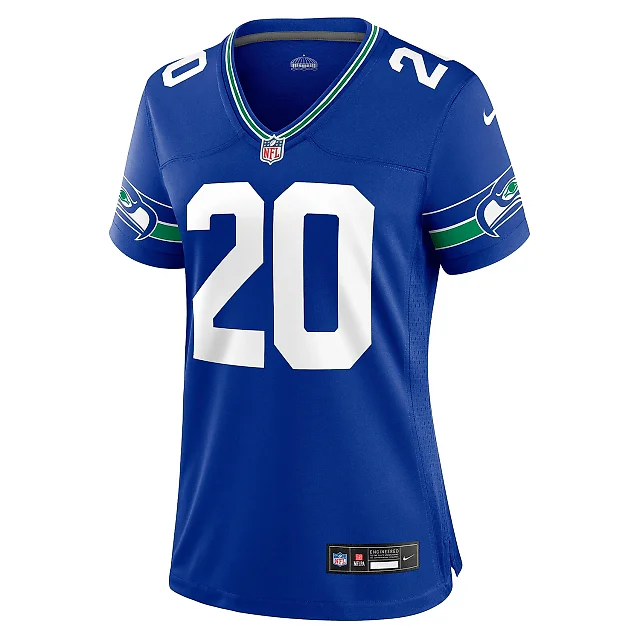 Zennovawear Women's Seattle Seahawks Julian Love Royal Throwback Player Game Jersey