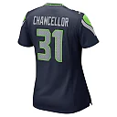 Zennovawear Women's Seattle Seahawks Kam Chancellor College Navy Retired Player Game Jersey