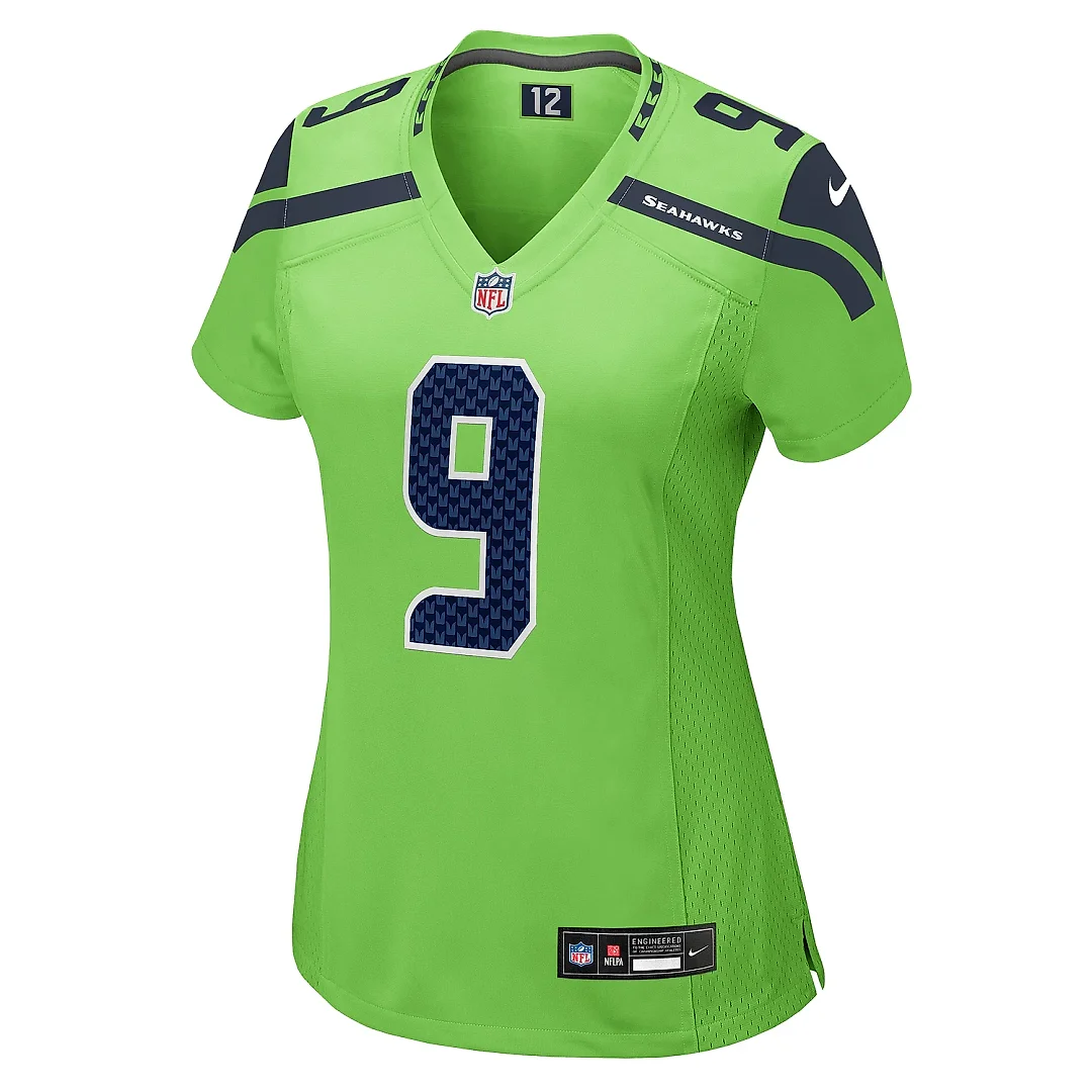 Zennovawear Women's Seattle Seahawks Kenneth Walker III Neon Green Game Jersey