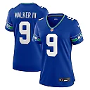 Zennovawear Women's Seattle Seahawks Kenneth Walker III Royal Player Jersey