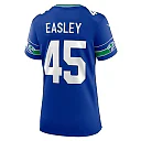 Zennovawear Women's Seattle Seahawks Kenny Easley Royal Throwback Retired Player Game Jersey
