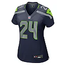 Zennovawear Women's Seattle Seahawks K'Von Wallace College Navy Team Game Jersey