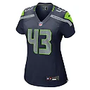 Zennovawear Women's Seattle Seahawks Levi Bell College Navy Team Game Jersey