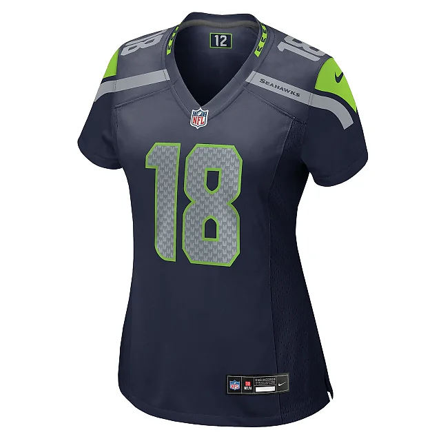 Zennovawear Women's Seattle Seahawks Marcus Simms College Navy Game Jersey