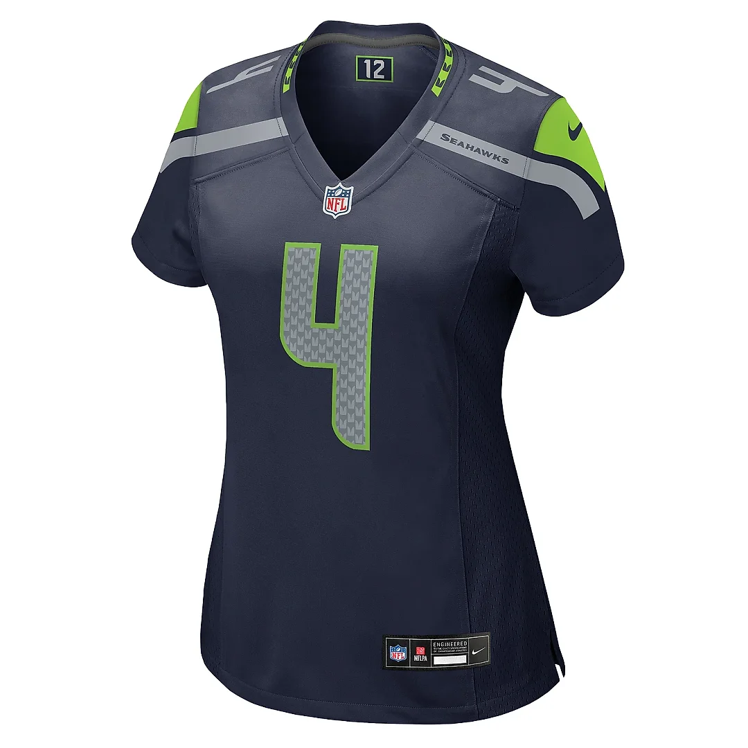 Zennovawear Women's Seattle Seahawks Michael Dickson College Navy Game Jersey