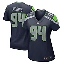 Zennovawear Women's Seattle Seahawks Mike Morris College Navy Game Jersey
