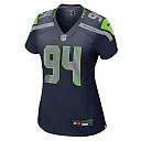 Zennovawear Women's Seattle Seahawks Mike Morris College Navy Team Game Jersey
