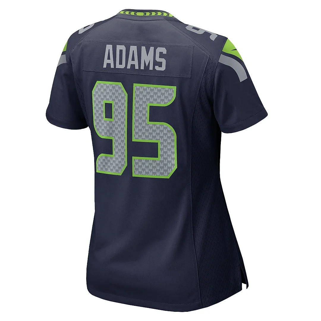 Zennovawear Women's Seattle Seahawks Myles Adams College Navy Team Game Jersey