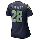 Zennovawear Women's Seattle Seahawks Nehemiah Pritchett College Navy Game Jersey