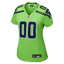 Zennovawear Women's Seattle Seahawks Neon Green Alternate Custom Game Jersey