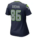 Zennovawear Women's Seattle Seahawks Pharaoh Brown College Navy Team Game Jersey