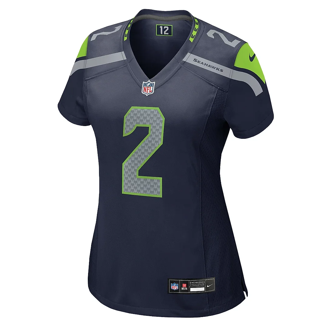 Zennovawear Women's Seattle Seahawks Rayshawn Jenkins College Navy Game Jersey