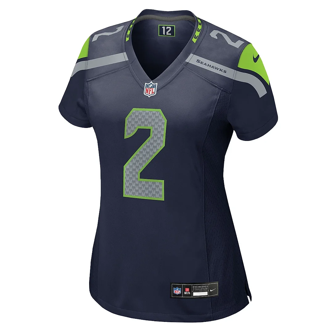 Zennovawear Women's Seattle Seahawks Rayshawn Jenkins College Navy Team Game Jersey