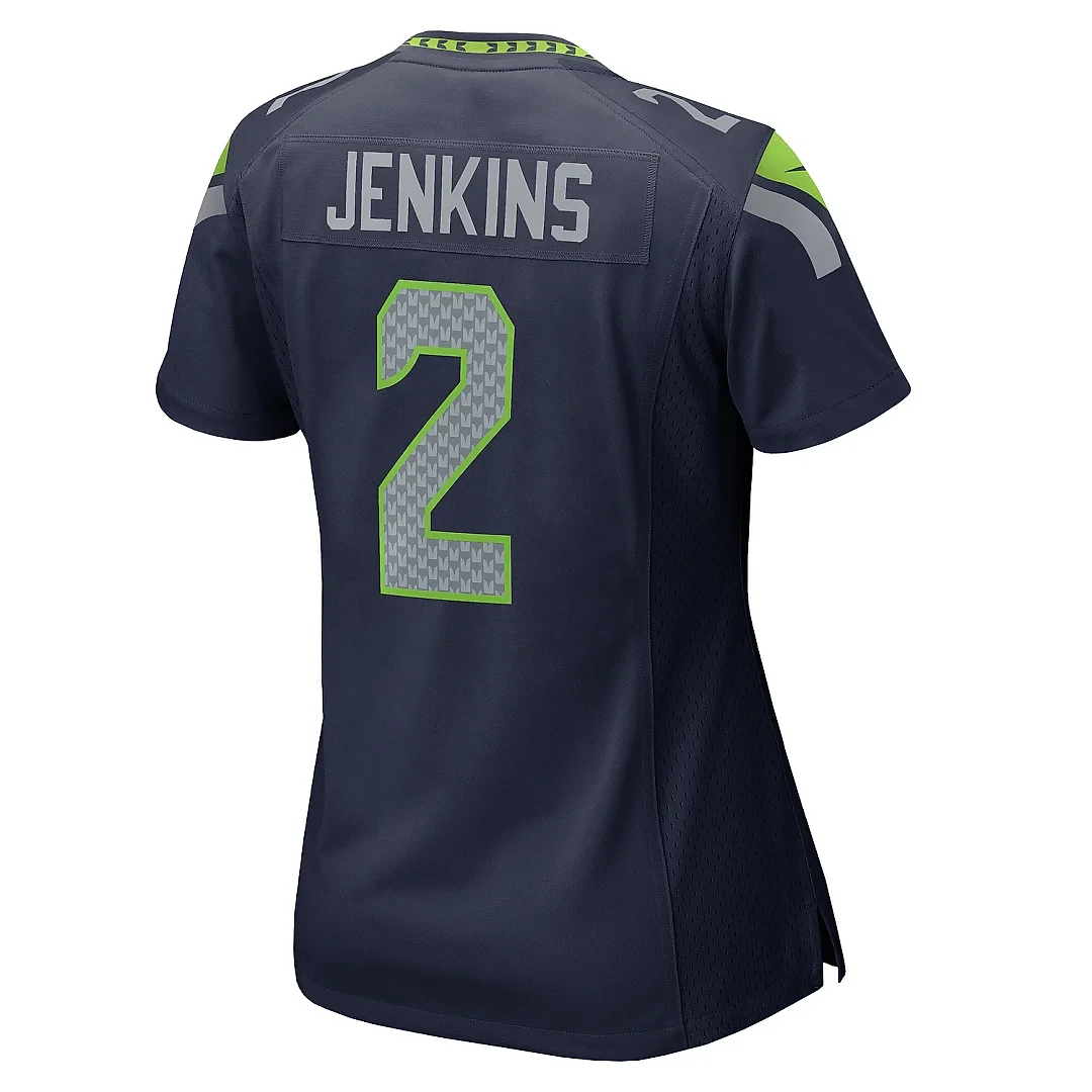 Zennovawear Women's Seattle Seahawks Rayshawn Jenkins College Navy Game Jersey