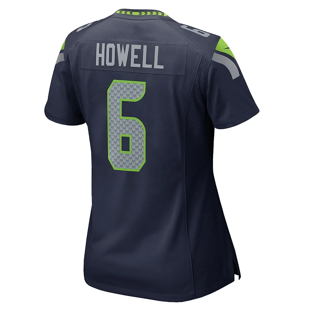 Zennovawear Women's Seattle Seahawks Sam Howell College Navy Game Jersey