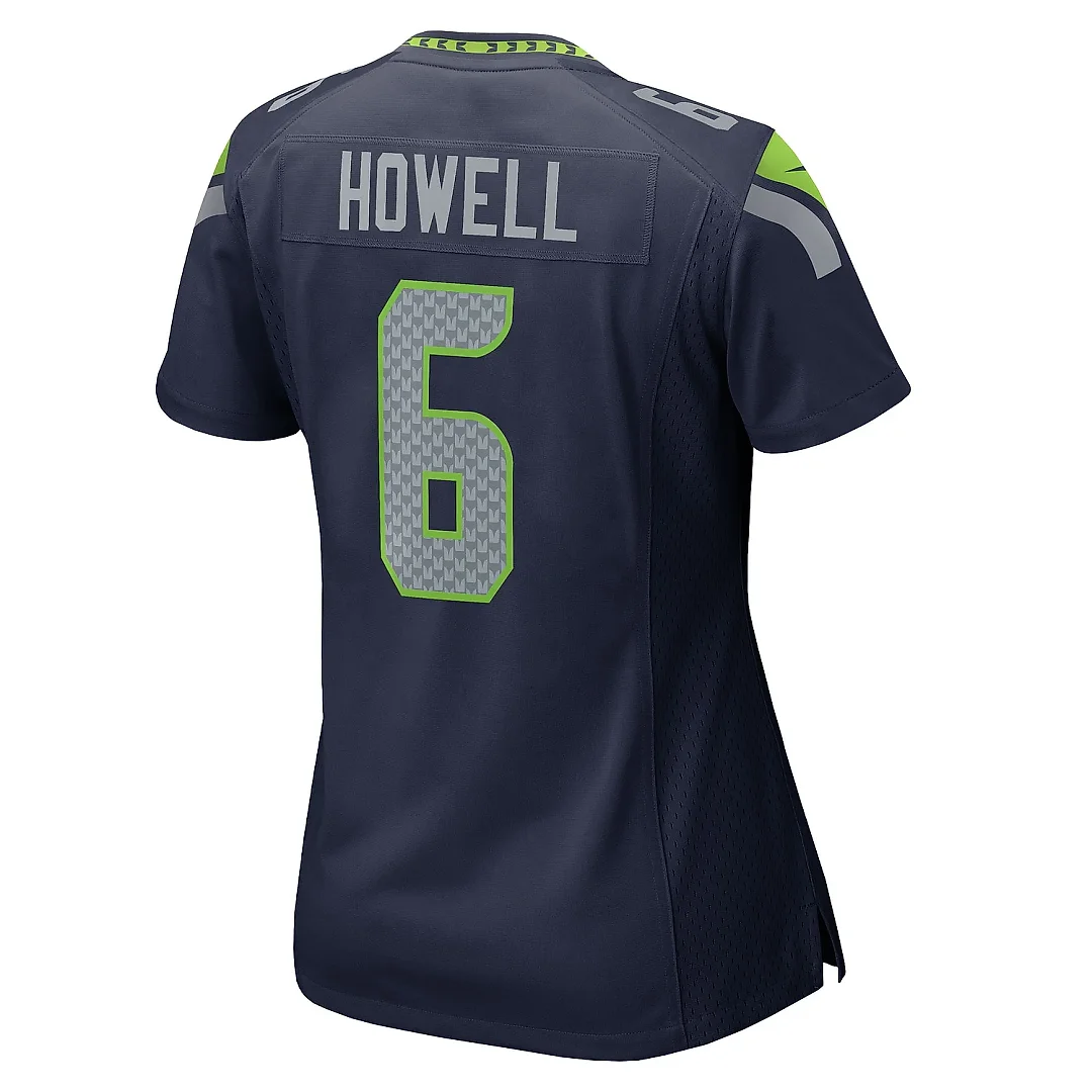 Zennovawear Women's Seattle Seahawks Sam Howell College Navy Team Game Jersey
