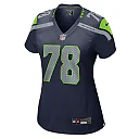 Zennovawear Women's Seattle Seahawks Stone Forsythe College Navy Team Game Jersey