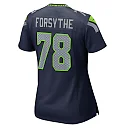 Zennovawear Women's Seattle Seahawks Stone Forsythe College Navy Team Game Jersey