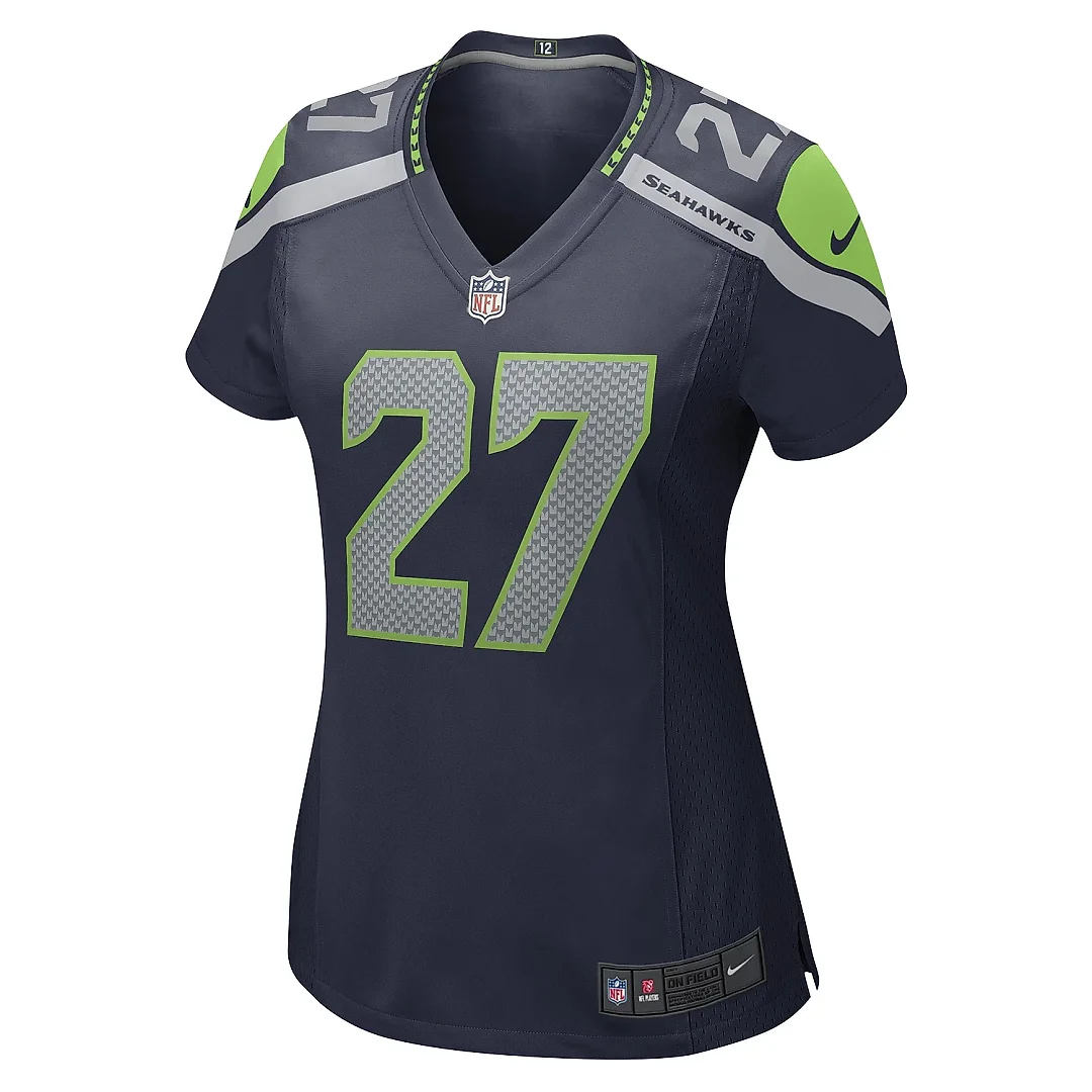 Zennovawear Women's Seattle Seahawks Tariq Woolen College Navy Game Player Jersey