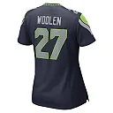 Zennovawear Women's Seattle Seahawks Tariq Woolen College Navy Game Player Jersey
