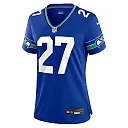 Zennovawear Women's Seattle Seahawks Tariq Woolen Royal Throwback Player Game Jersey