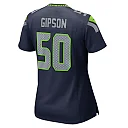 Zennovawear Women's Seattle Seahawks Trevis Gipson College Navy Team Game Jersey