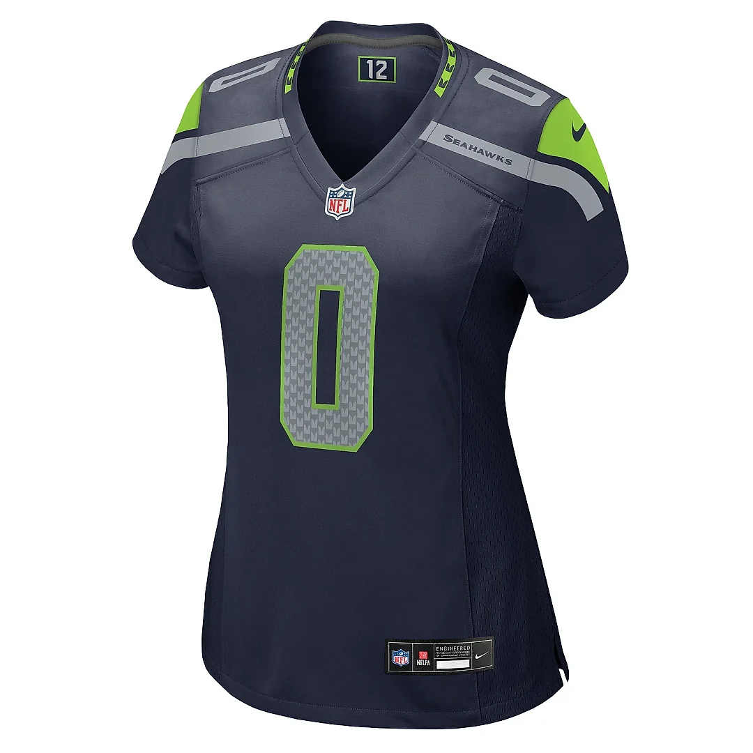 Zennovawear Women's Seattle Seahawks Tyrel Dodson College Navy Game Jersey
