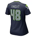 Zennovawear Women's Seattle Seahawks Tyrice Knight College Navy Team Game Jersey