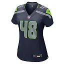 Zennovawear Women's Seattle Seahawks Tyrice Knight College Navy Game Jersey
