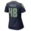 Zennovawear Women's Seattle Seahawks Tyrice Knight College Navy Game Jersey