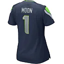 Zennovawear Women's Seattle Seahawks Warren Moon College Navy Game Retired Player Jersey