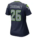Zennovawear Women's Seattle Seahawks Zach Charbonnet College Navy Team Game Jersey