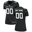 Zennovawear Women's Stealth Black New York Jets Alternate Custom Game Jersey