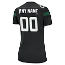Zennovawear Women's Stealth Black New York Jets Alternate Custom Game Jersey