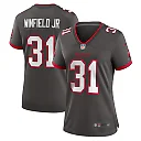 Zennovawear Women's Tampa Bay Buccaneers Antoine Winfield Jr. Pewter Game Jersey