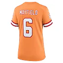 Zennovawear Women's Tampa Bay Buccaneers Baker Mayfield Orange Throwback Game Jersey
