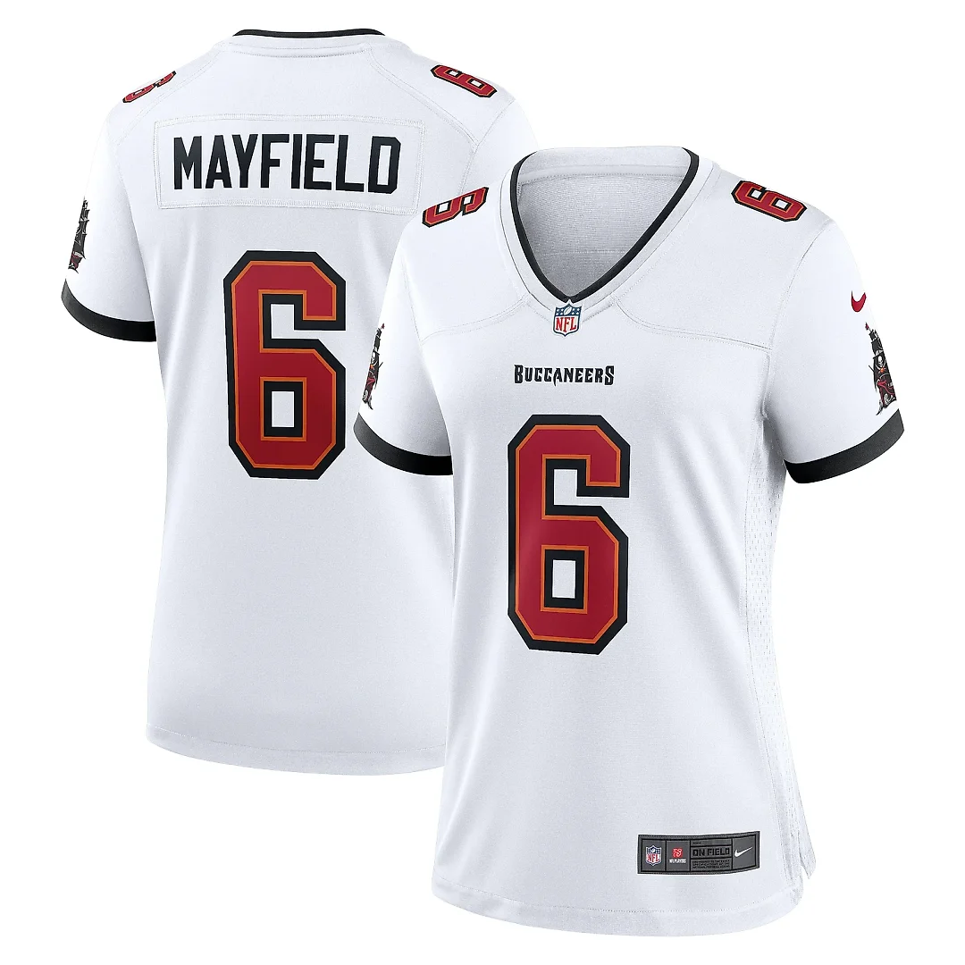 Zennovawear Women's Tampa Bay Buccaneers Baker Mayfield White Away Game Jersey