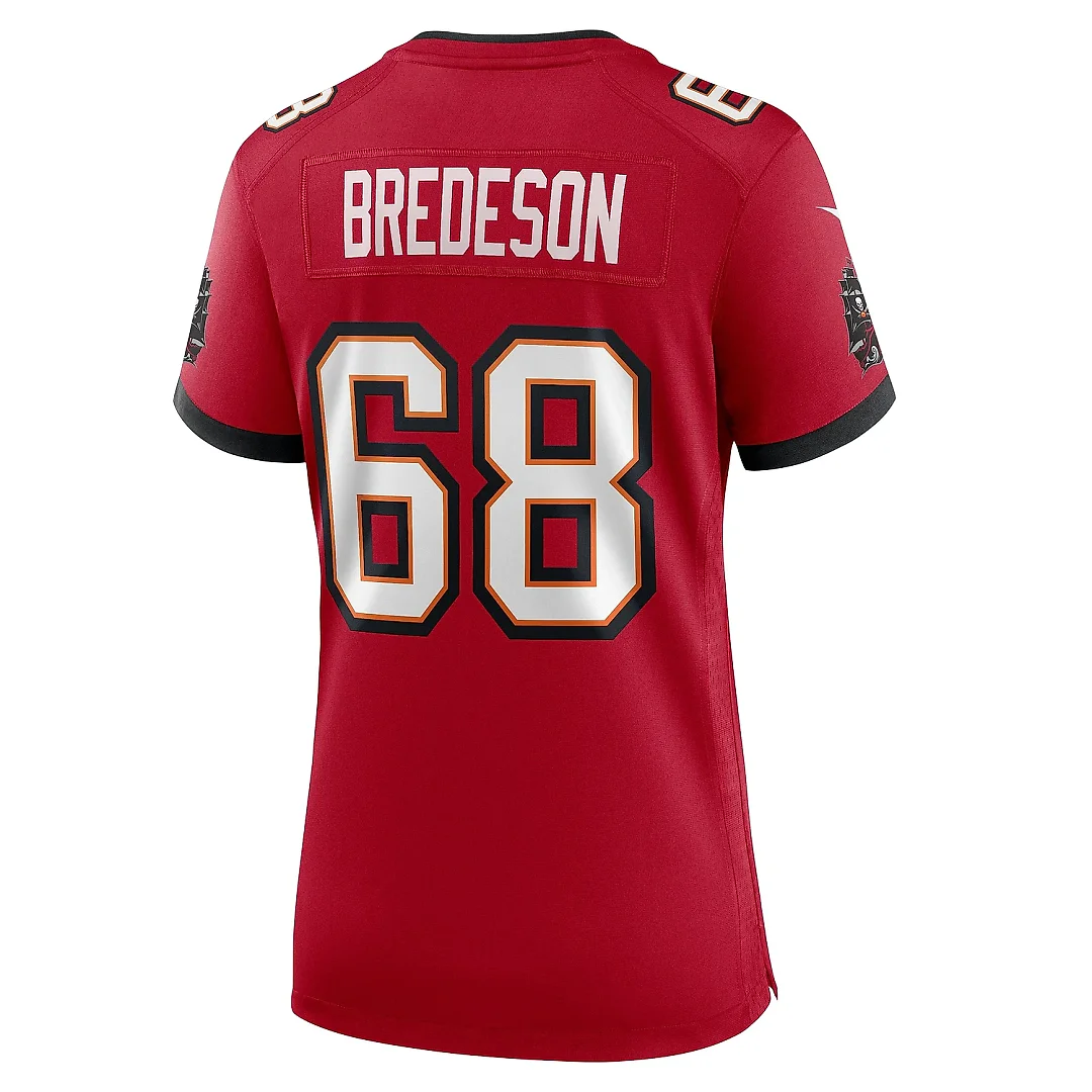 Zennovawear Women's Tampa Bay Buccaneers Ben Bredeson Red Game Jersey