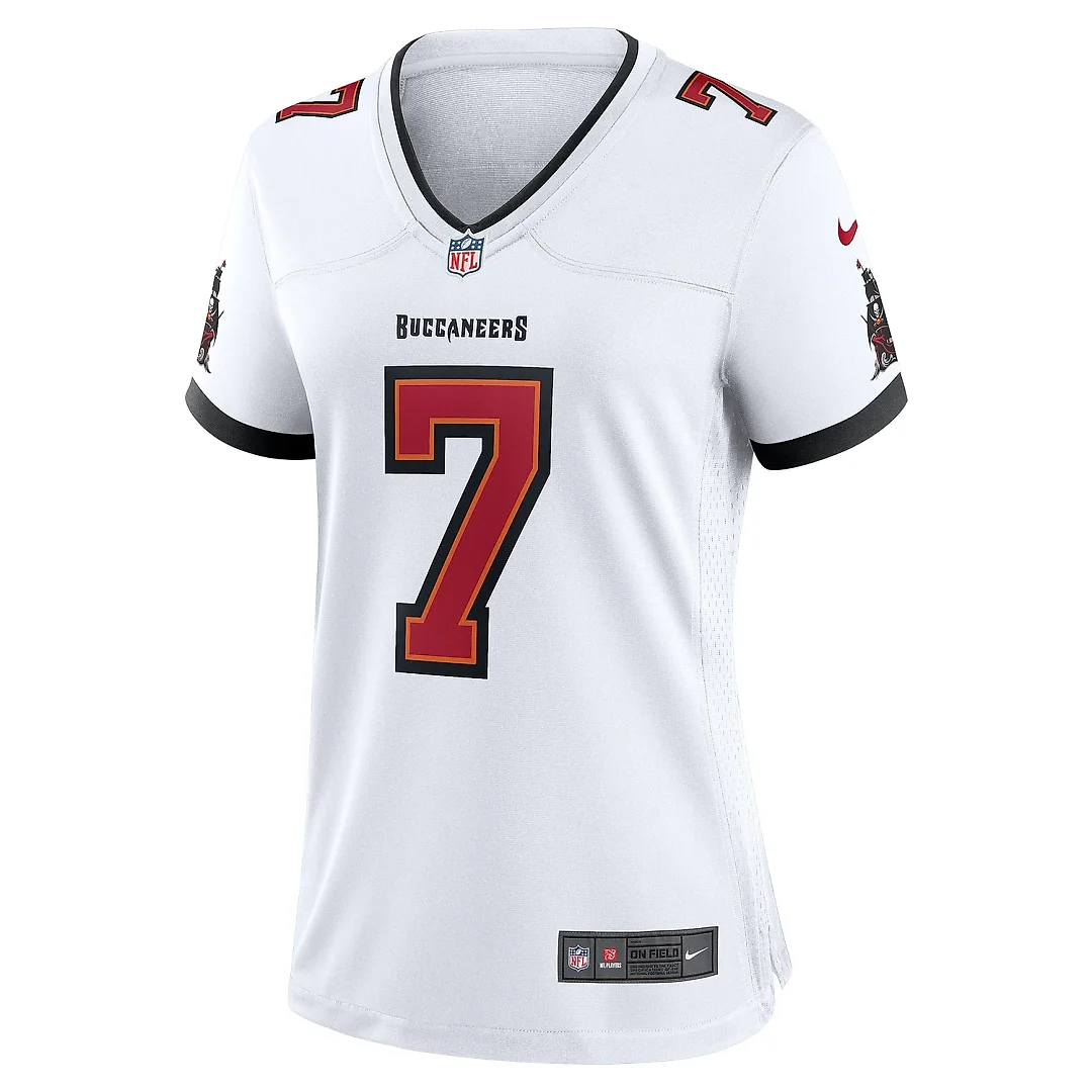 Zennovawear Women's Tampa Bay Buccaneers Bucky Irving White Game Jersey