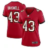 Zennovawear Women's Tampa Bay Buccaneers Chris Braswell Red Game Jersey