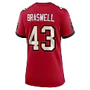 Zennovawear Women's Tampa Bay Buccaneers Chris Braswell Red Game Jersey