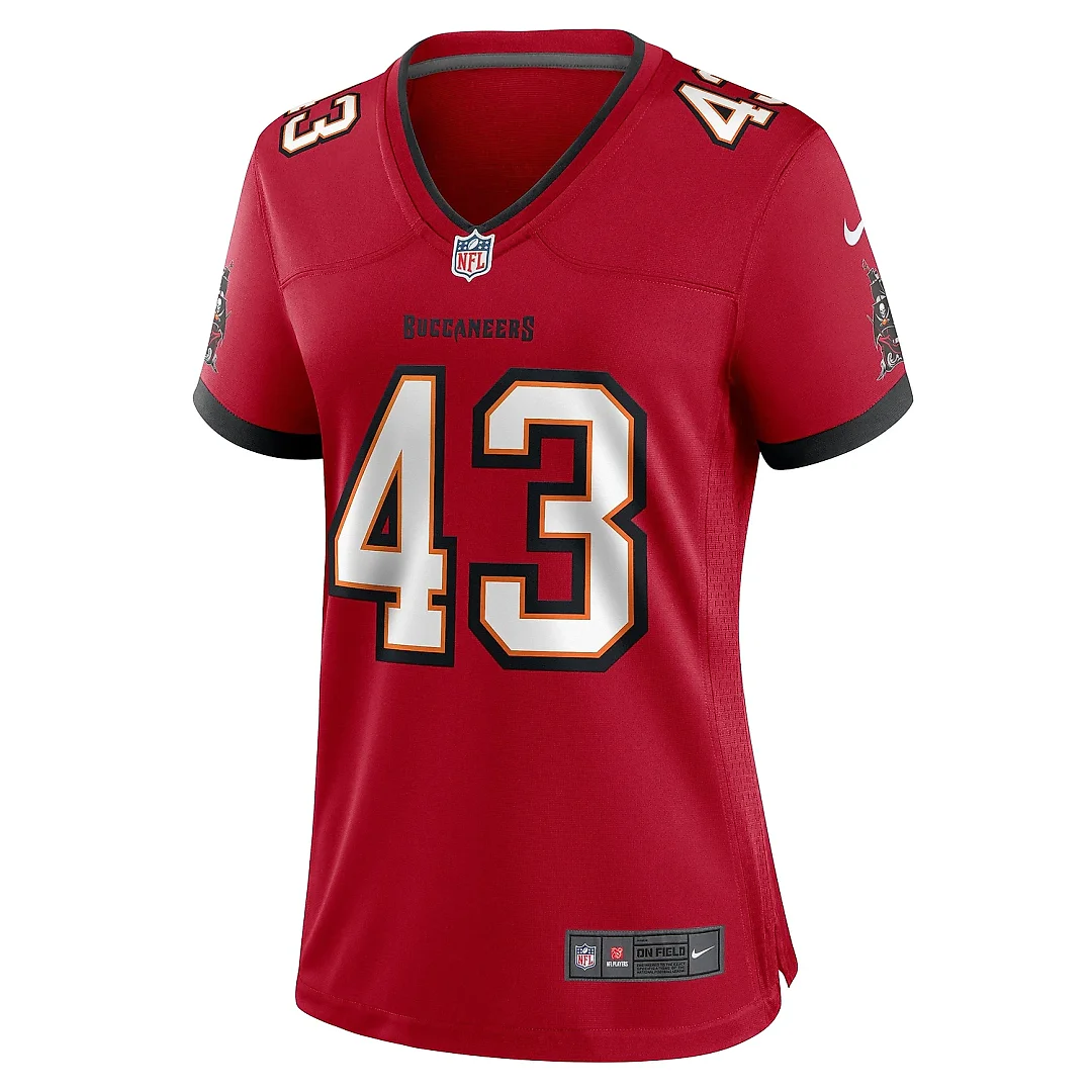 Zennovawear Women's Tampa Bay Buccaneers Chris Braswell Red Game Jersey