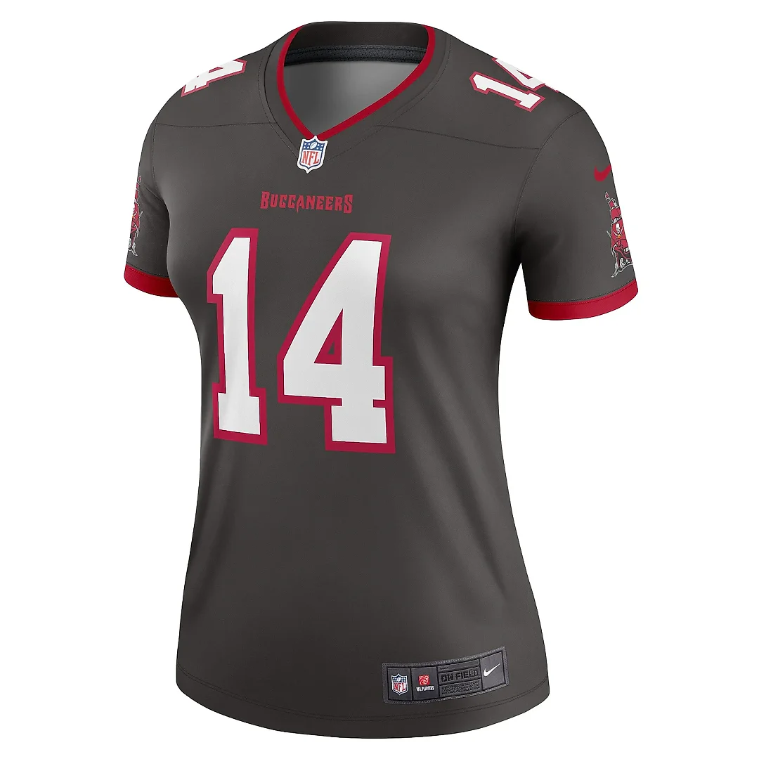 Zennovawear Women's Tampa Bay Buccaneers Chris Godwin Pewter Alternate Legend Player Performance Top