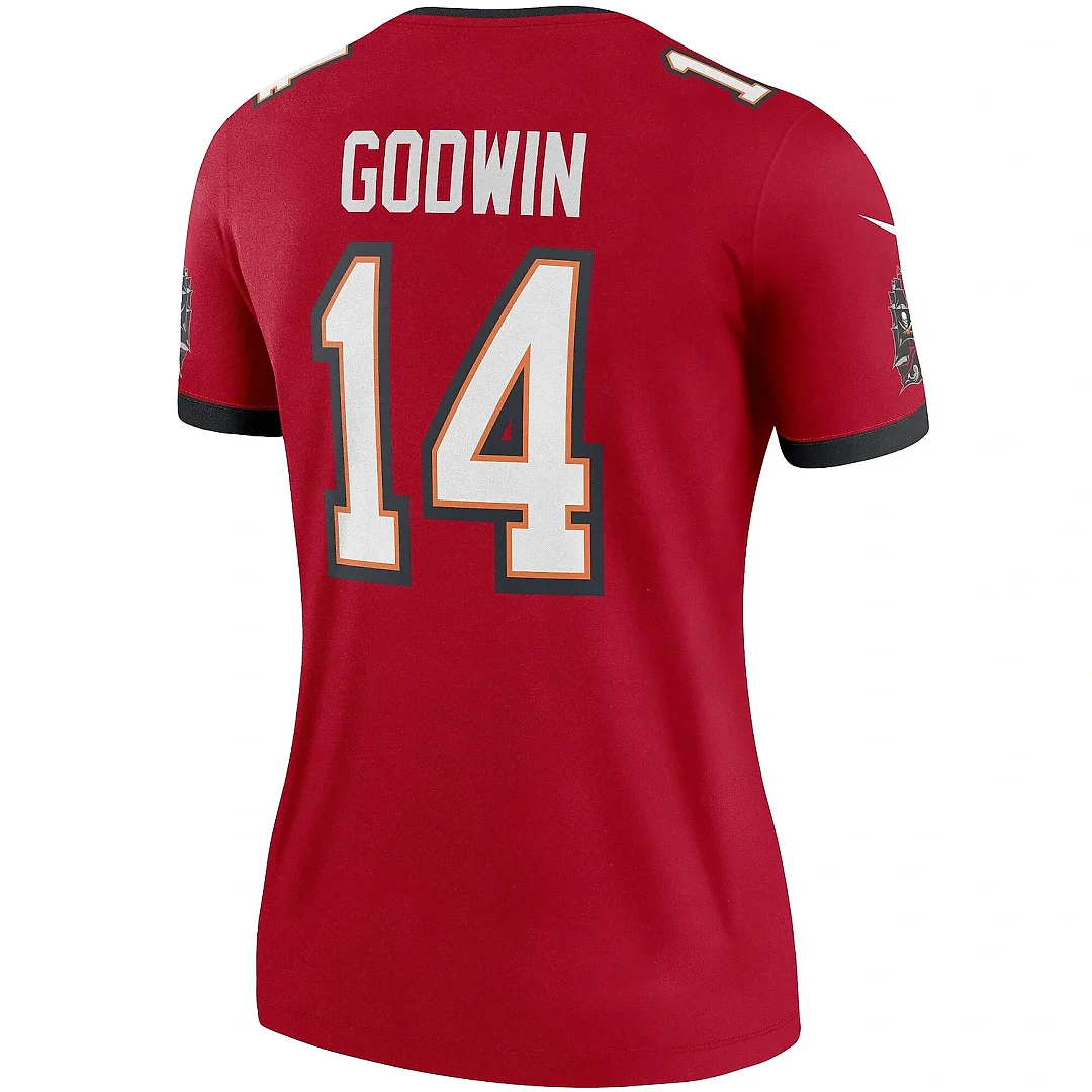 Zennovawear Women's Tampa Bay Buccaneers Chris Godwin Red Legend Player Performance Top