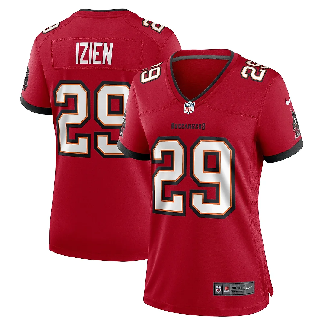 Zennovawear Women's Tampa Bay Buccaneers Christian Izien Red Game Jersey