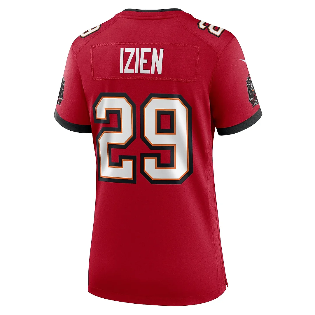 Zennovawear Women's Tampa Bay Buccaneers Christian Izien Red Game Jersey
