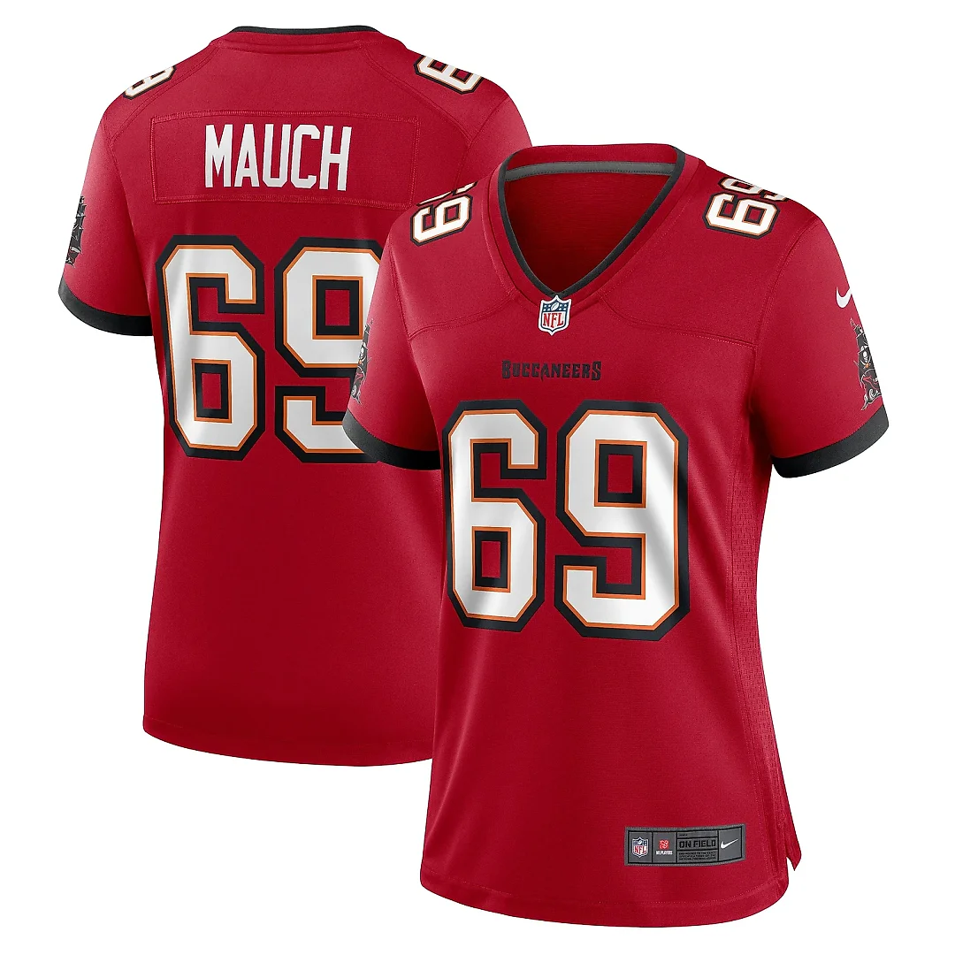 Zennovawear Women's Tampa Bay Buccaneers Cody Mauch Red Game Jersey